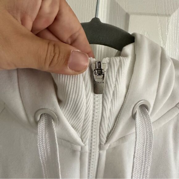 Athleta Women’s Triumph Hoodie White Size 1X - Picture 6 of 12